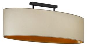 Duolla - Lampadario a plafone OVAL VEGAN 2xE27/15W/230V beige