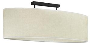 Duolla - Lampadario a plafone OVAL 2xE27/15W/230V grigio
