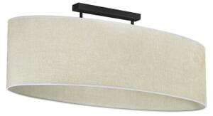 Duolla - Lampadario a plafone OVAL 2xE27/15W/230V grigio