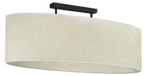 Duolla - Lampadario a plafone OVAL 2xE27/15W/230V grigio