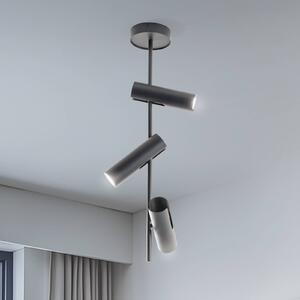 Faretto da soffitto Leda 3, antracite, a 3 luci, acciaio, altezza 76 cm SIGMA, dimmerabile, Nero, Soggiorno / Sala da pranzo, Metallo, Moderno, Faretto