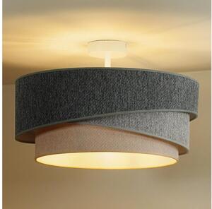 Duolla-Lampadario a plafone KOBO ECO REC. 1xE27/15W/230V d.45 cm verde/grigio/color crema