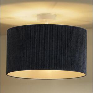 Duolla - Lampadario a plafone CORDUROY 1xE27/15W/230V diametro 40 cm blu scuro