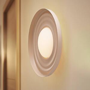 Applique da parete a LED Waves Lindby, Crema / Ambra, Soggiorno / Sala da pranzo, Metallo, Moderno, Applique a LED