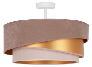 Duolla - Lampadario a plafone KOBO 1xE27/15W/230V diametro 45 cm beige/oro/color crema
