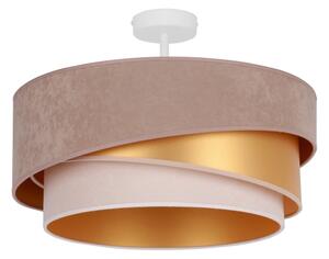 Duolla - Lampadario a plafone KOBO 1xE27/15W/230V diametro 45 cm beige/oro/color crema