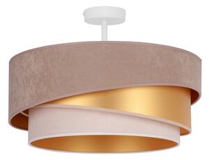 Duolla - Lampadario a plafone KOBO 1xE27/15W/230V diametro 45 cm beige/oro/color crema