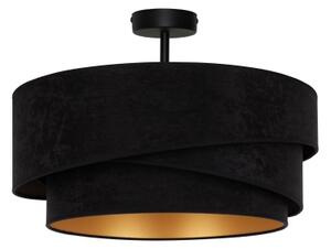 Duolla - Lampadario a plafone KOBO 1xE27/15W/230V diametro 45 cm nero