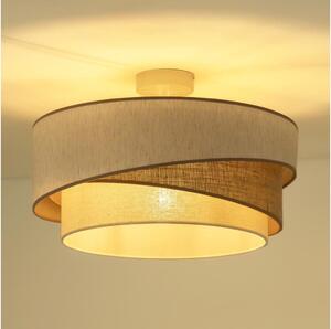 Duolla - Lampadario a plafone KOBO 1xE27/15W/230V diametro 45 cm beige/marrone/bianco