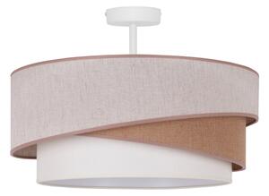 Duolla - Lampadario a plafone KOBO 1xE27/15W/230V diametro 45 cm beige/marrone/bianco