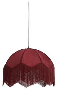 Lampadario bordeaux con paralume in tessuto ø 60 cm Malacia - Light & Living