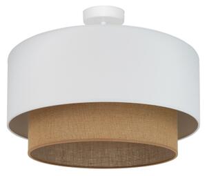 Duolla - Lampadario a plafone BOHO 1xE27/15W/230V diametro 45 cm bianco/marrone