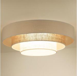 Duolla - Plafoniera LED LUNETA LED/26W/230V diametro 60 cm 4000K color crema/marrone