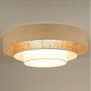 Duolla - Plafoniera LED LUNETA LED/26W/230V diametro 60 cm 4000K rattan/beige