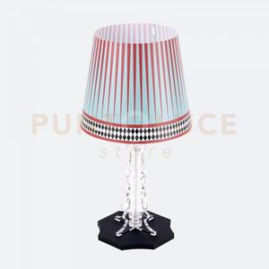 Lampada da tavolo piccola brighella 1 luce attacco e14 disegno foulard