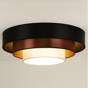 Duolla - Plafoniera LED LUNETA LED/26W/230V diametro 60 cm 4000K nero/rame