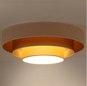 Duolla - Plafoniera LED LUNETA LED/26W/230V diametro 60 cm 4000K color crema/oro