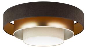Duolla - Plafoniera LED LUNETA LED/26W/230V diametro 60 cm 4000K marrone/oro