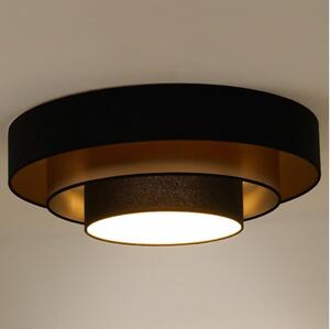 Duolla - Plafoniera LED LUNETA LED/26W/230V diametro 60 cm 4000K nero/oro