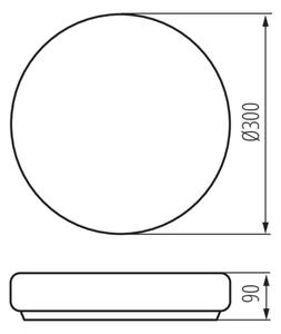 Kanlux 8812 - Plafoniera bagno PERAZ 1xE27/60W/230V d. 30 cm IP44