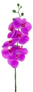 3 Phalaenopsis Artificiali con 7 Fiori Altezza 96 cm Viola