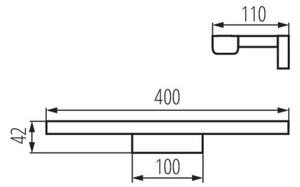 Kanlux 26683 - LED illuminazione bagno ASTEN LED/8W/230V IP44