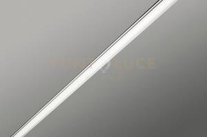 Ipso profilo gesso e alluminio bianco con copertura opalina l.200cm