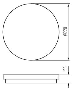 Kanlux 33348- Plafoniera LED da esterno BENO LED/18W/230V 4000K antracite IP54