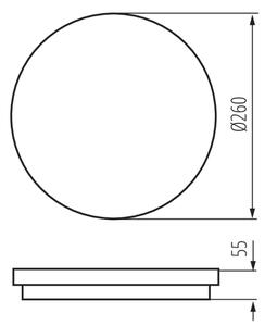 Kanlux 33344 - Plafoniera LED da esterno con sensore BENO LED/24W/230V 4000K bianca IP54
