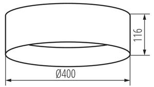 Kanlux 36509 - Plafoniera LED RIFA LED/17,5W/230V 3000K marrone