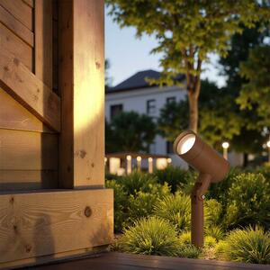 Faretto con Picchetto GU10 da Giardino Orientabile Serie SHADOW - Corten Colore del corpo Corten