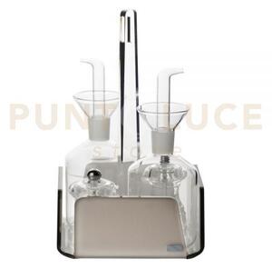 Menage cestino set da tavola organizer like water in cristallo acr