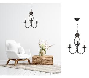 Lampadario a sospensione con catena ARTHUR 3xE14/40W/230V