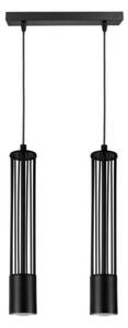 Lampadario a sospensione con filo PRESCOT 2xGU10/40W/230V nero