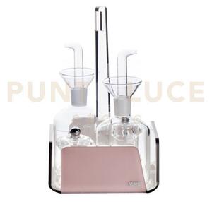 Menage cestino set da tavola organizer like water in cristallo acri