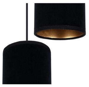 Lampadario a sospensione con filo AVALO 3xE27/60W/230V diametro 35 cm nero