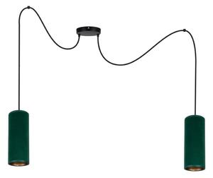 Lampadario a sospensione con filo AVALO 2xE27/60W/230V verde