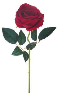 6 Rose Artificiali Velvet Singola Altezza 55 cm Rosso