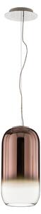 Lampada a sospensione Artemide, Gople, dimmerabile, Marrone / Ruggine, Soggiorno, Vetro, Design