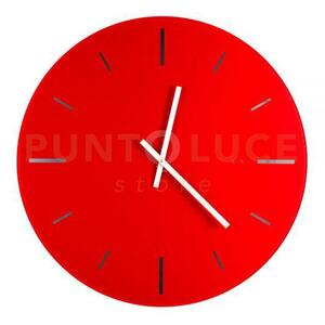 Orologio da parete grande r2 in cristallo acrilico rosso