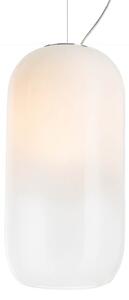 Lampada a sospensione Artemide, Gople, dimmerabile, Bianco, Soggiorno, Vetro, Design
