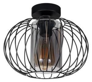 Lampadario a plafone CORRINI 1xE27/60W/230V diametro 25 cm nero/grigio