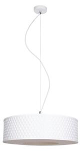 Lampadario a sospensione con filo GARDA 1xE27/60W/230V diametro 40 cm bianco