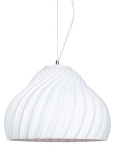Lampadario a sospensione con filo SILVO 1xE27/60W/230V diametro 38 cm bianco