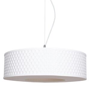 Lampadario a sospensione con filo GARDA 1xE27/60W/230V diametro 40 cm bianco