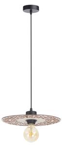Lampadario a sospensione con filo FALCO 1xE27/60W/230V diametro 30 cm beige