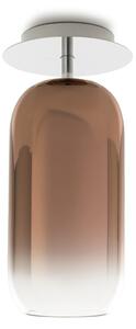Plafoniera Artemide, Gople Mini, dimmerabile, Bronzo / Ottone anticato, Soggiorno, Vetro, Design