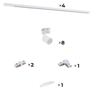 Zuma Line 3045 - Faretto per sistema a binario REFLEKTOR 8xGU10/10W/230V