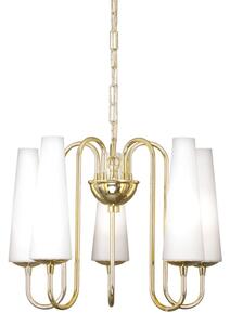 Zuma Line 1127 - Lampadario a sospensione con catena MAGNUM 5xE14/40W/230V oro