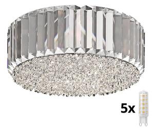 Brilagi - LED Plafoniera di cristallo GLAMOUR 5xG9/42W/230V